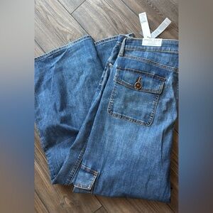 Chico's Relaxed Blue Men's Jeans with Flap Pocket